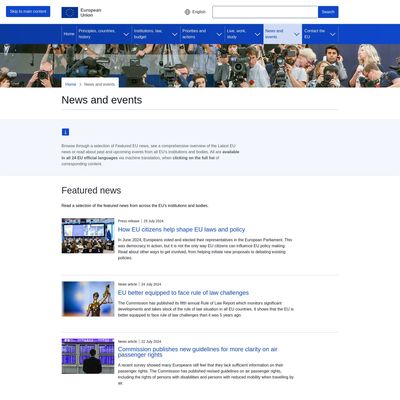 Web Commodore certified snapshot of https://europa.eu/newsroom/home_en taken at 2024-07-27 02:39:31